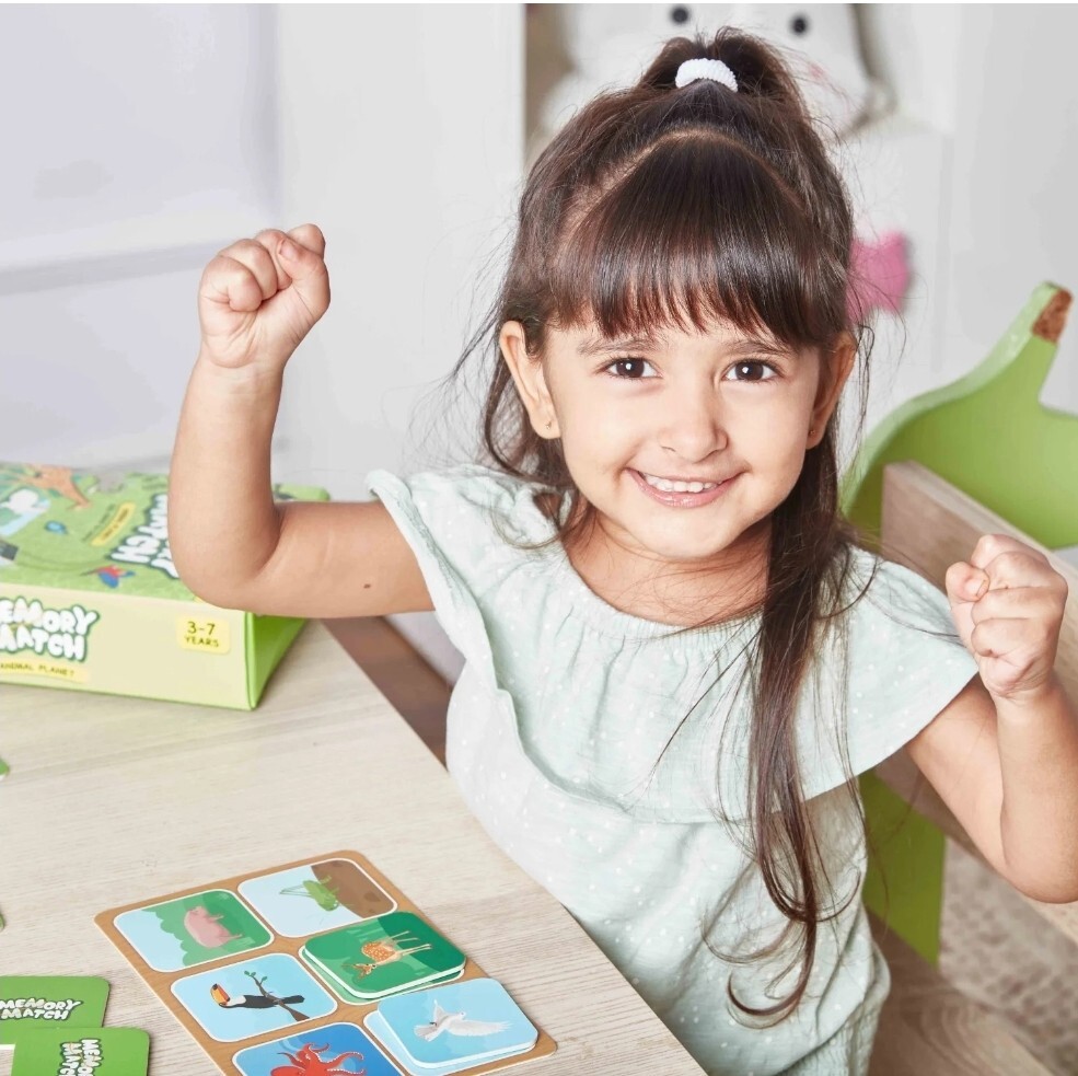 Skillmatics Board Game – Memory Match Animal Planet Flash Cards (3-7 Years) G1