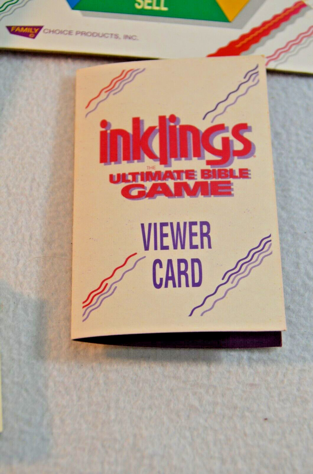 Inklings Board Game hte Ultimate Bible Game Family Choice Ages 8- Up Complete