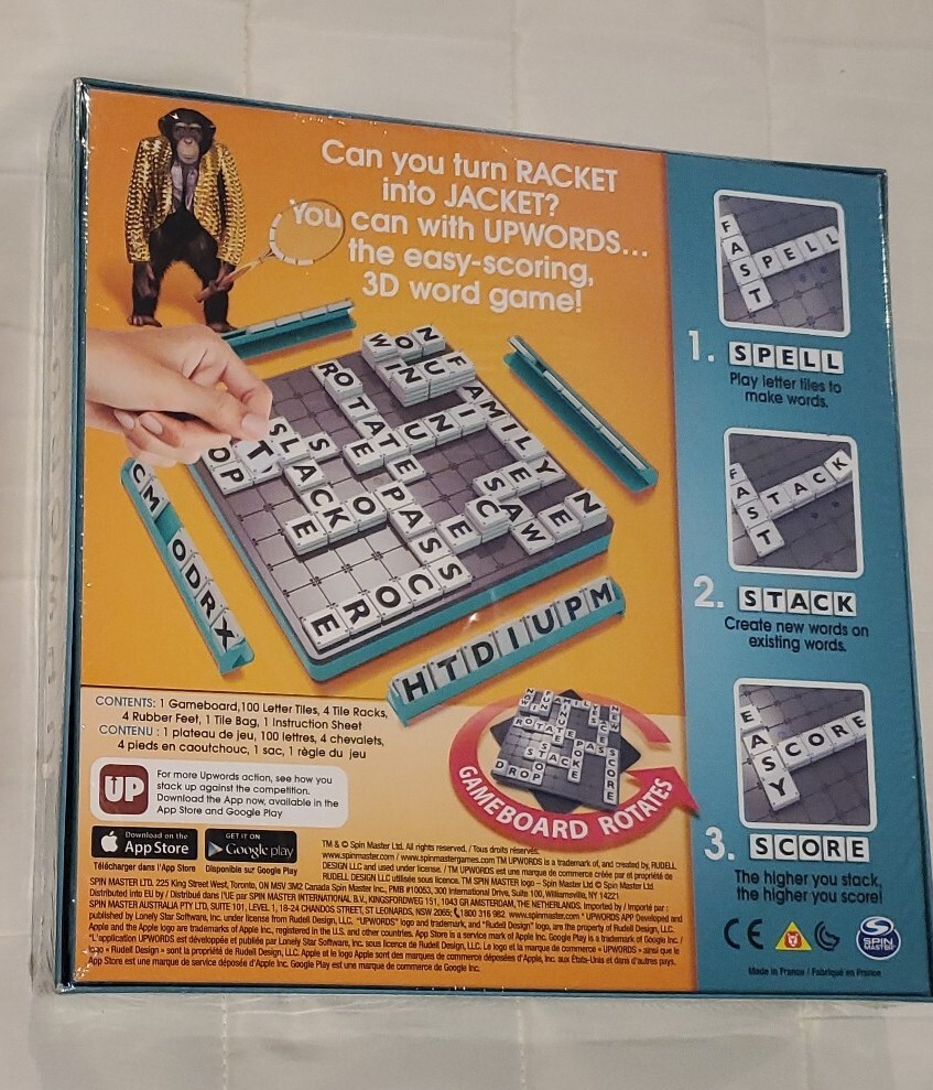 UpWords Board Game New Factory Sealed!