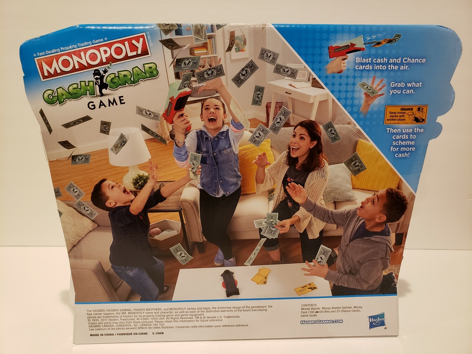 MONOPOLY CASH GRAB GAME NEW SEALED HASBRO 2017-Blast Cash With Money Shooter!
