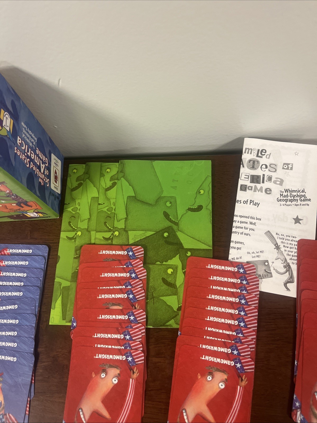 The Scrambled States of America Card Geography Game 2002-05 COMPLETE Gamewright