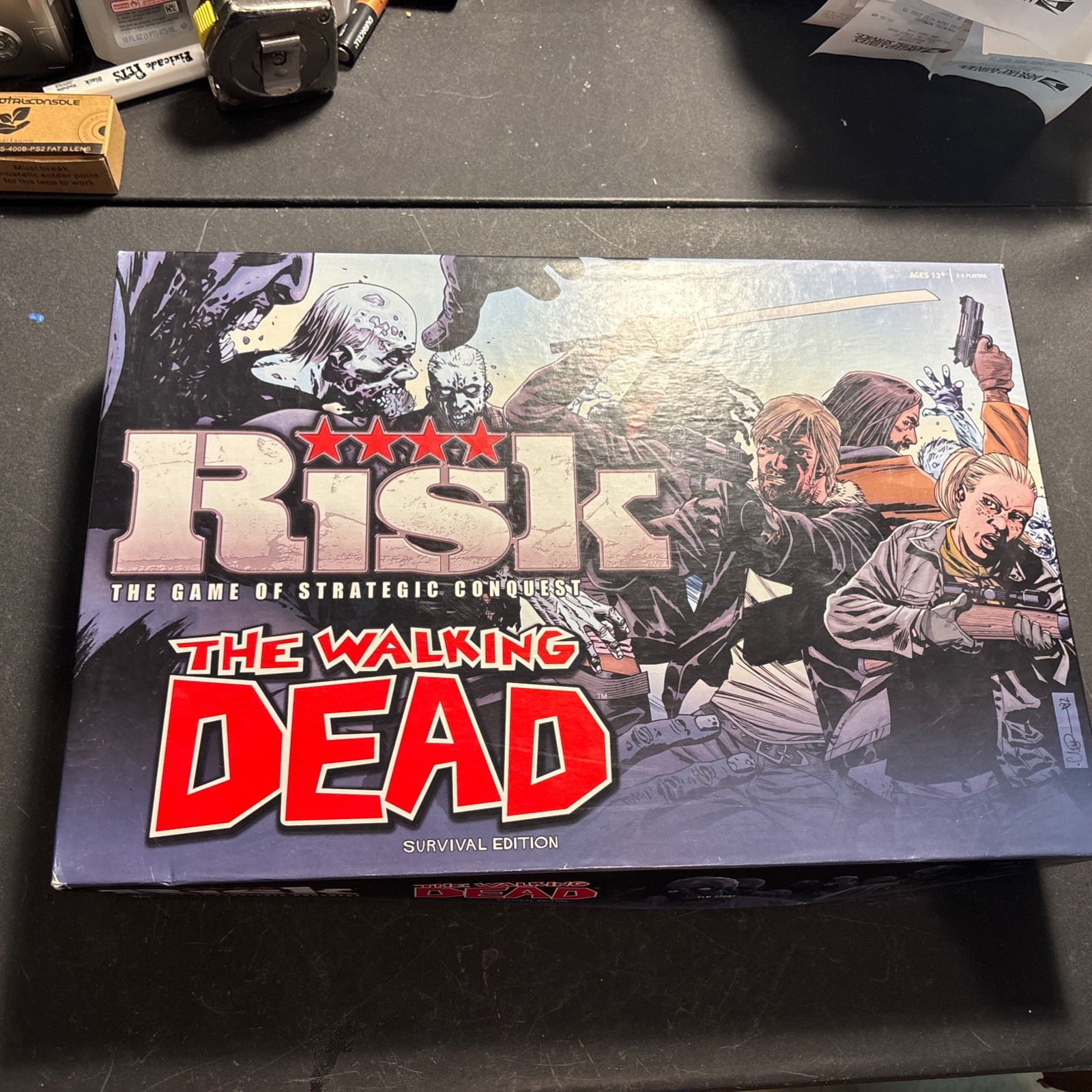 Risk The Walking Dead Survival Edition Board Game Hasbro 2013 Opened Unused