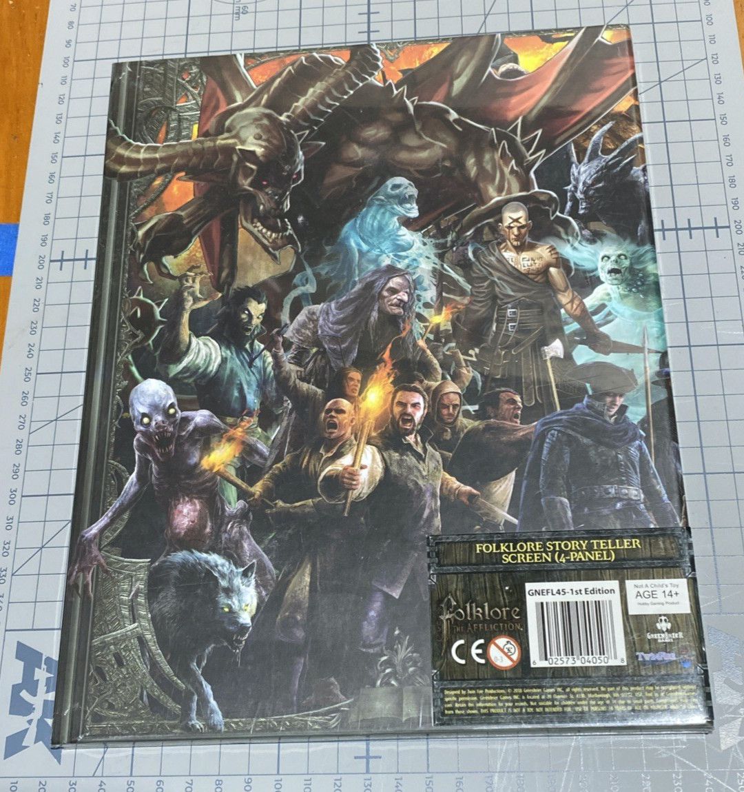 Folklore The Affliction Story Teller Screen by Greenbrier Games – New & Sealed