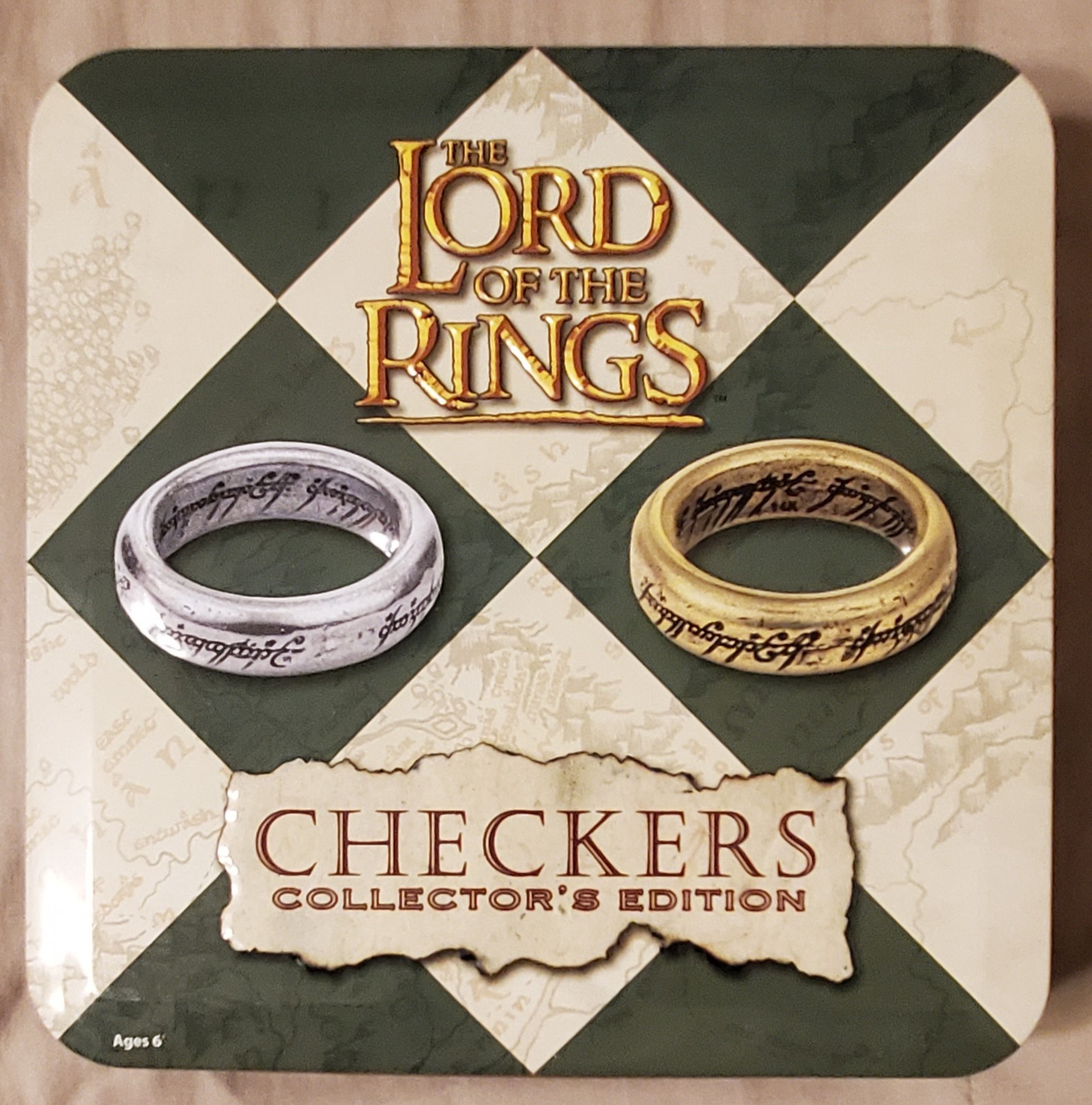 Lord of the Rings Checkers Collector’s Edition Complete Game New opened box LOTR