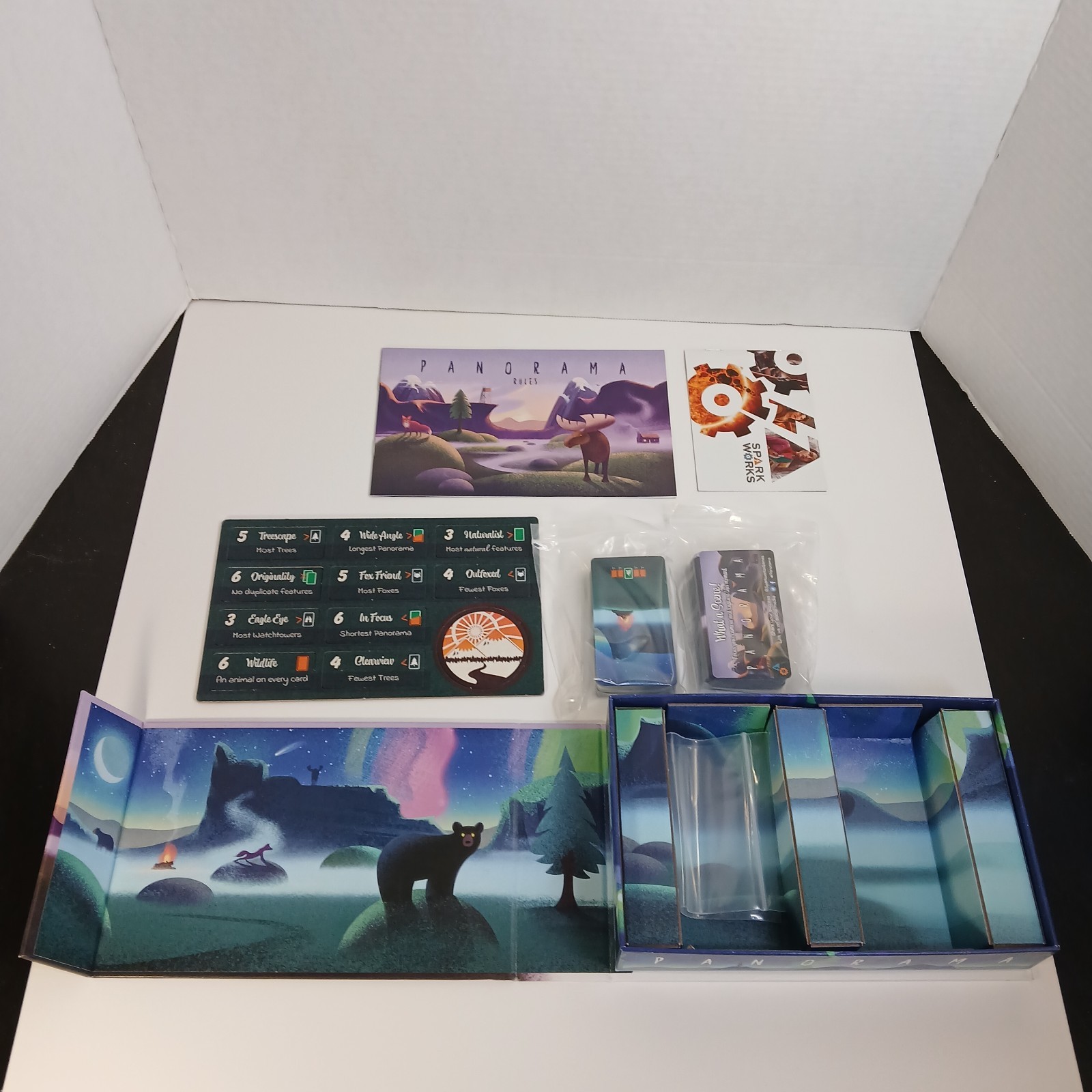 Panorama Board Game Strategy Card Game Alex Wynnter Spark Works