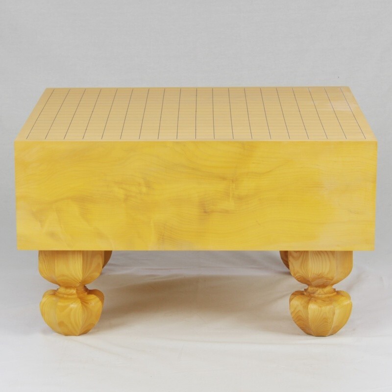 Mint Japanese Goban IGO “HON-KAYA 本榧” Wooden Board 4 legs Thick 5.8in With Box