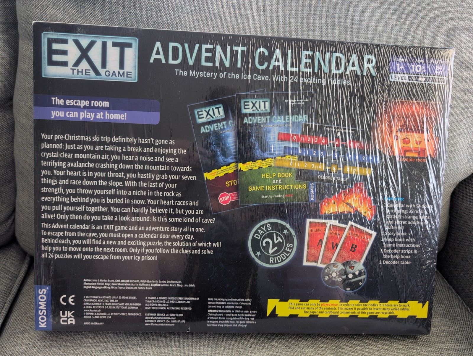 NEW SEALED RARE EXIT The Game Advent Calendar The Mystery Of The Ice Cave Kosmos