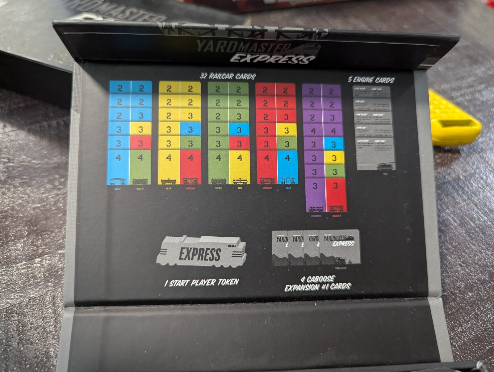 YARDMASTER EXPRESS Card Game 100% COMPLETE 2014 Kickstarter Ed AWARD NOMINEE