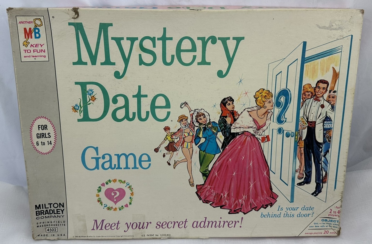 1965 Mystery Date Board Game by Milton Bradley Complete in Great Cond FREE SHIP3