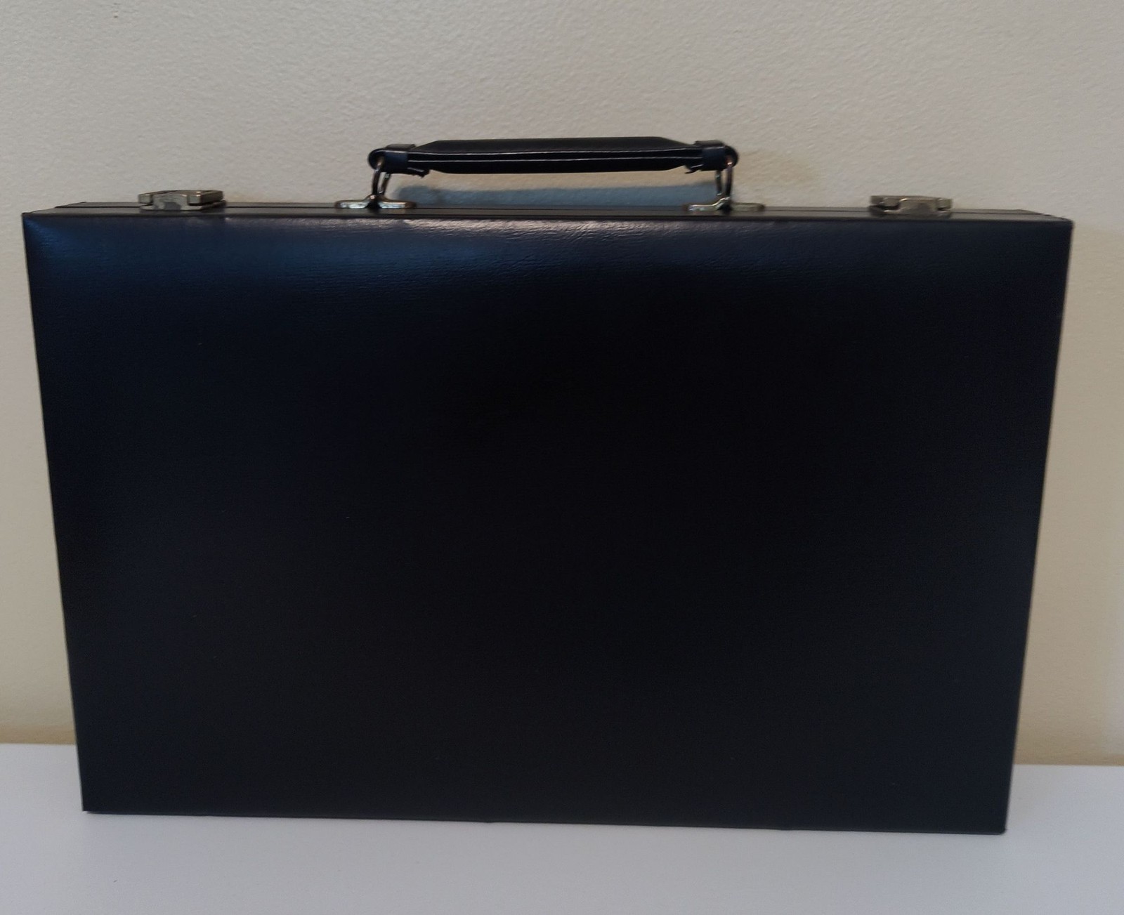 WE Games Black Leatherette Backgammon Set 14.75 x 9.75 Everything Inc