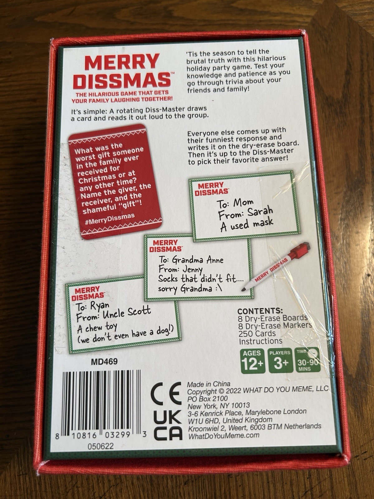 Merry Dissmas The Hilarious Family Holiday Party Game by What Do You Meme? NEW