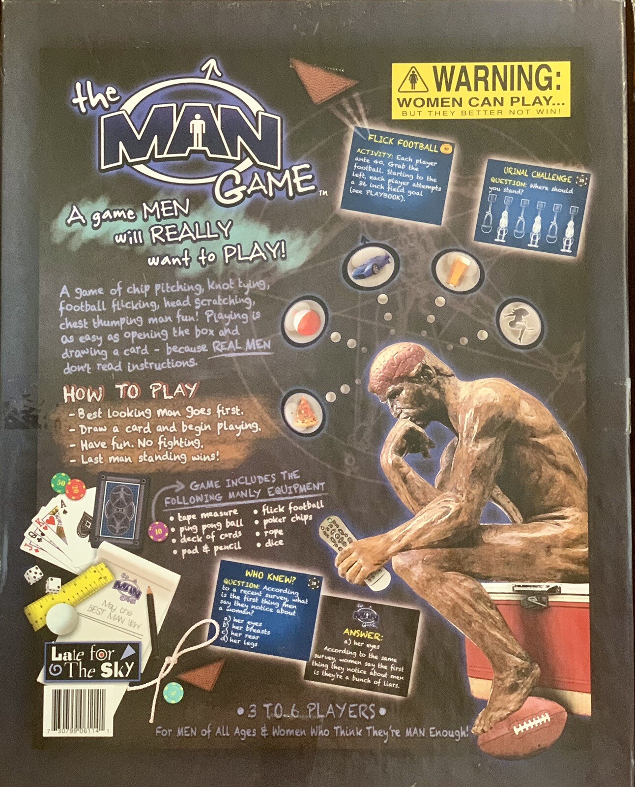 The Man Game Open Box 3-6 players for women/men FUN GAME
