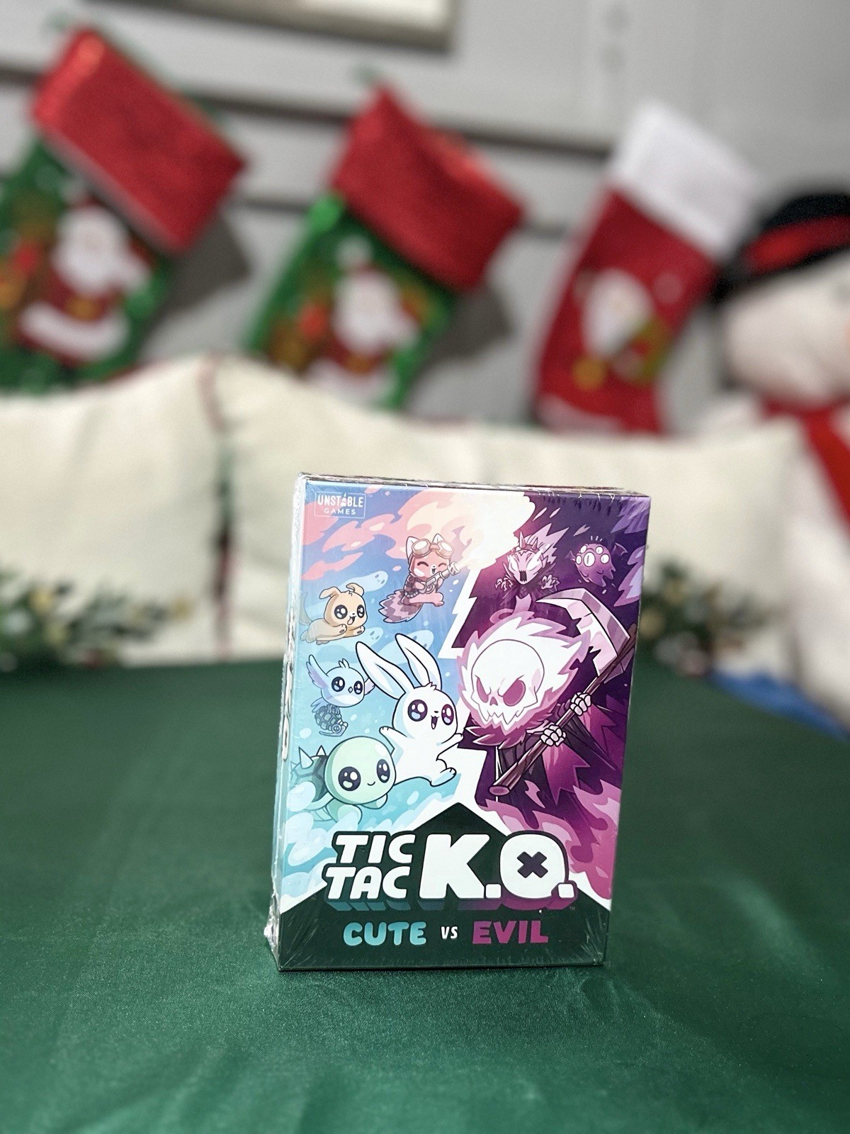 Tic Tac K.O. | Cute vs Evil Card Game | Unstable Games | 2–4 Player | New Sealed