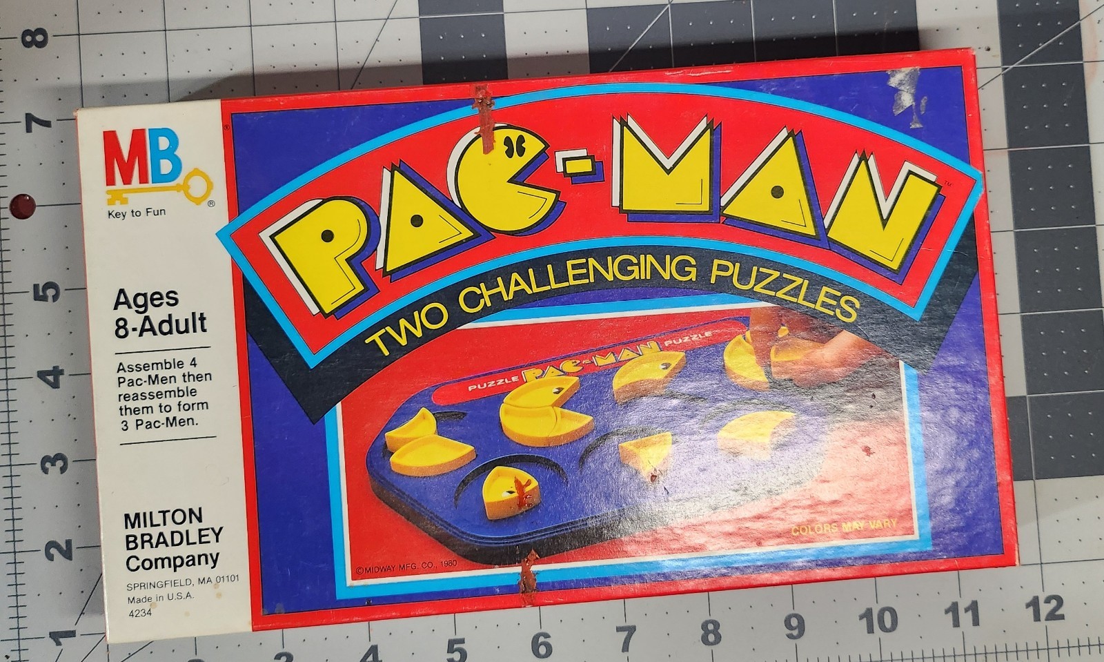 Milton Bradley, Pac-Man Puzzle, Vintage Game