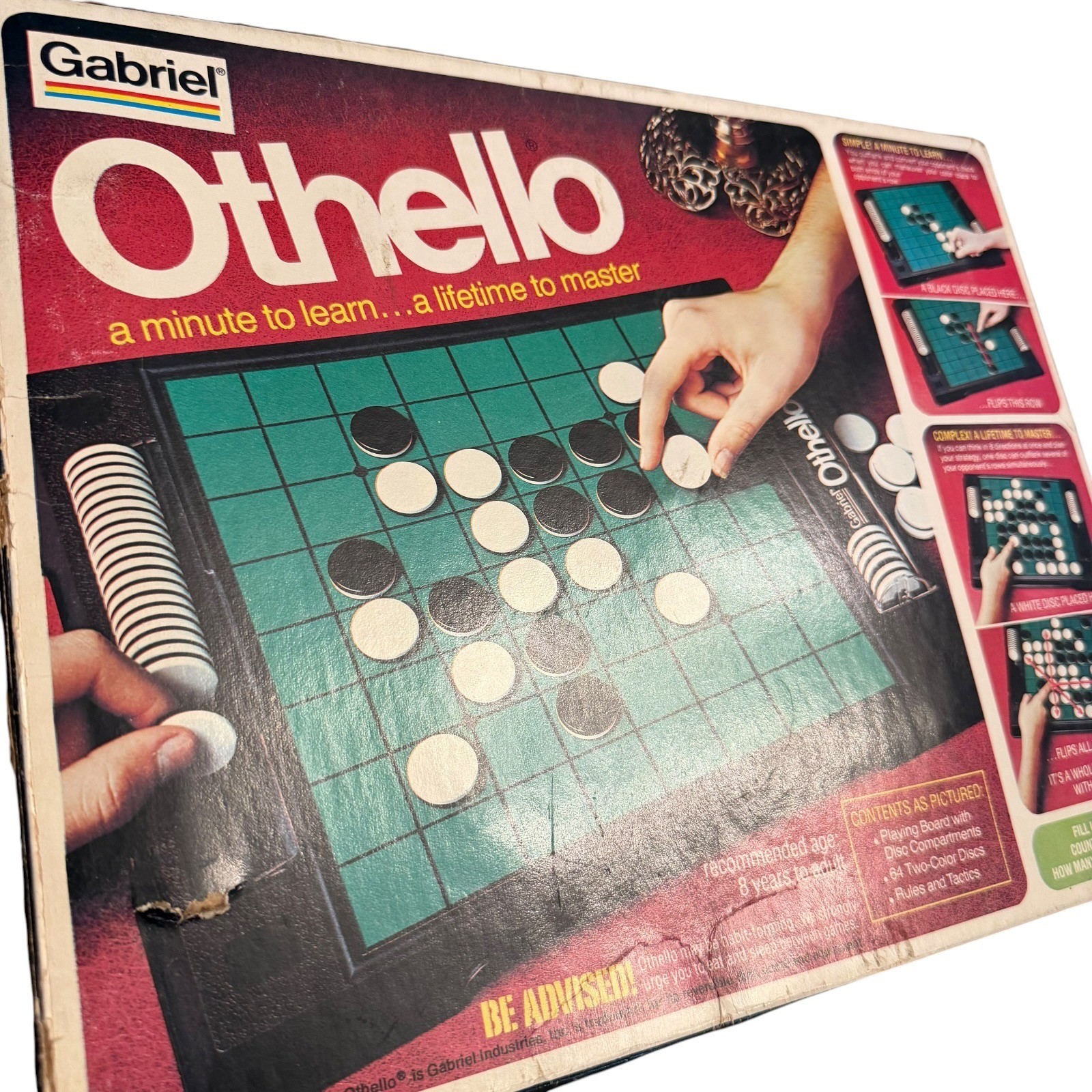 Gabriel Othello Board Game Vintage 1970s Strategy Game No 76390 Complete Boxed