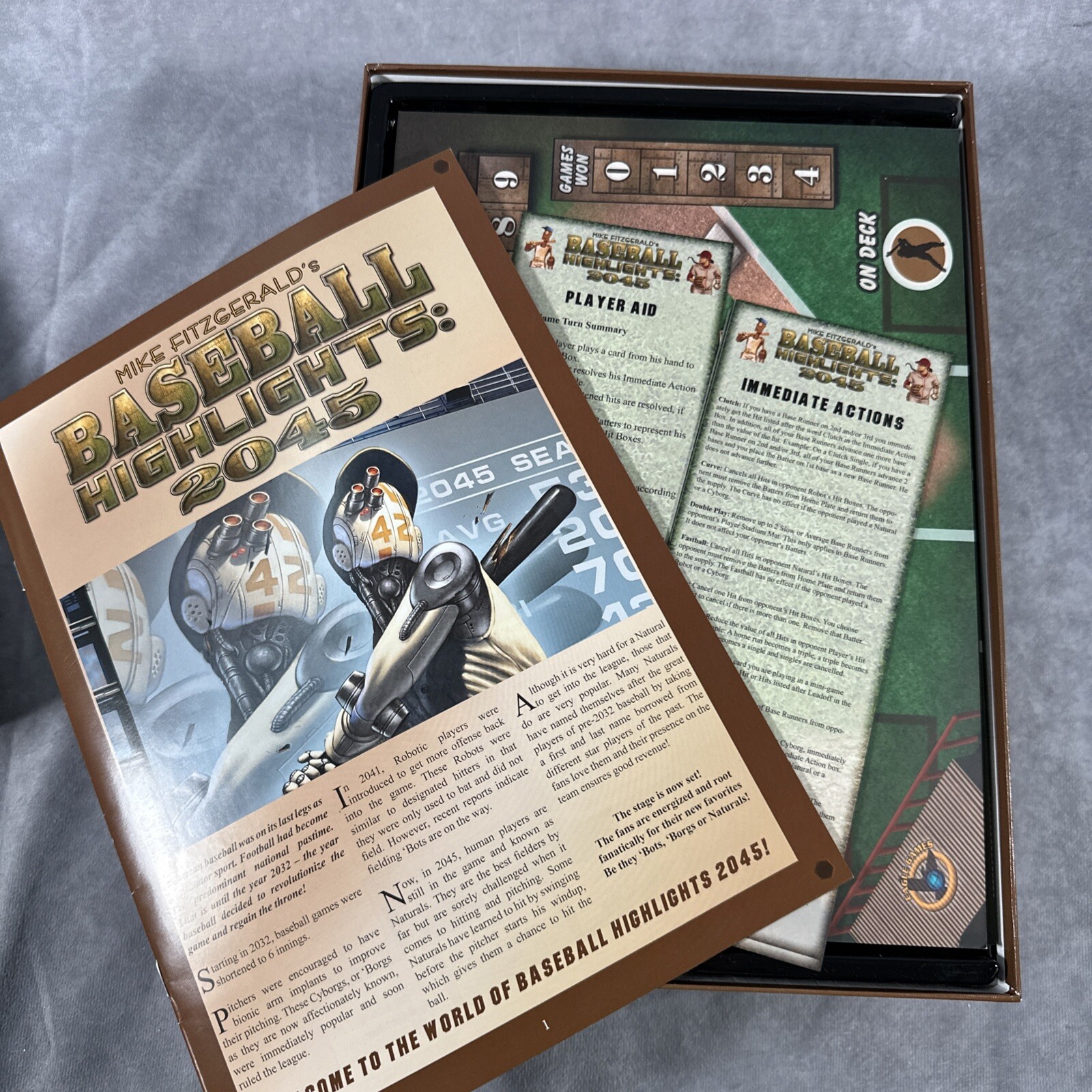 Baseball Highlights: 2045 – Eagle Games 2014 100% COMPLETE Some Cards Sealed!