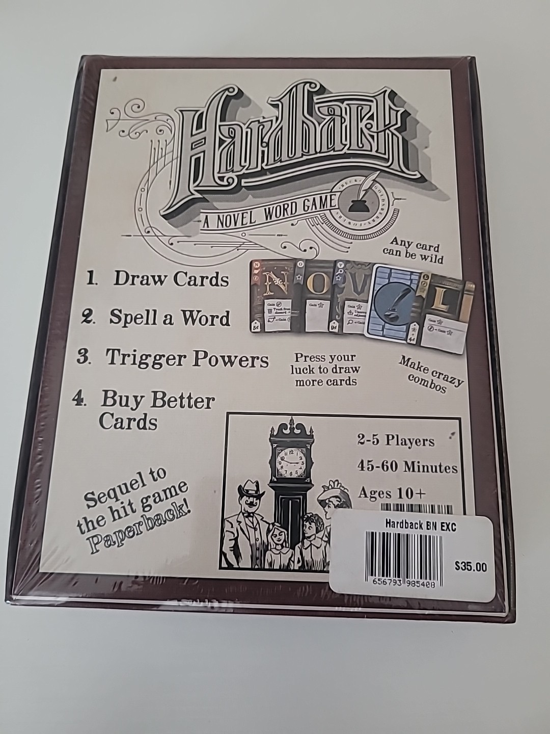 Hardback A Novel Word Game (Sealed, New) Fowers Barnes & Noble Exclusive