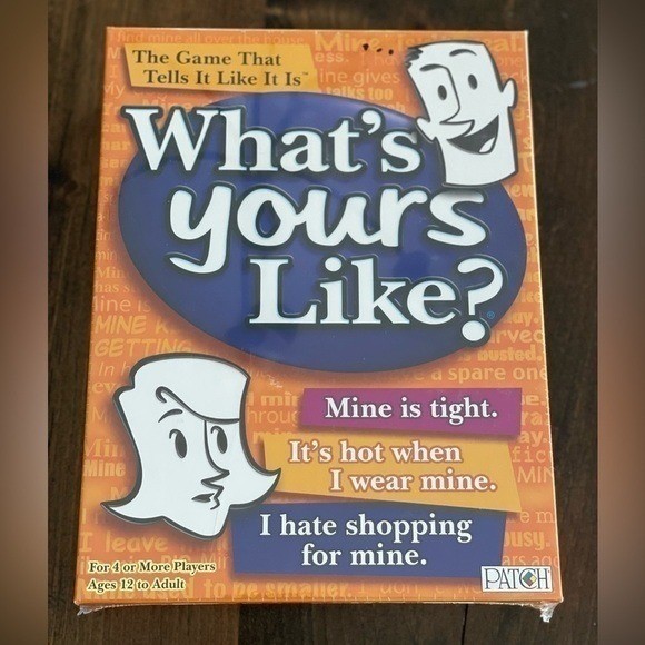 What’s Yours Like? Party Game by Patch Fun Family & Friends Word Guessing Game
