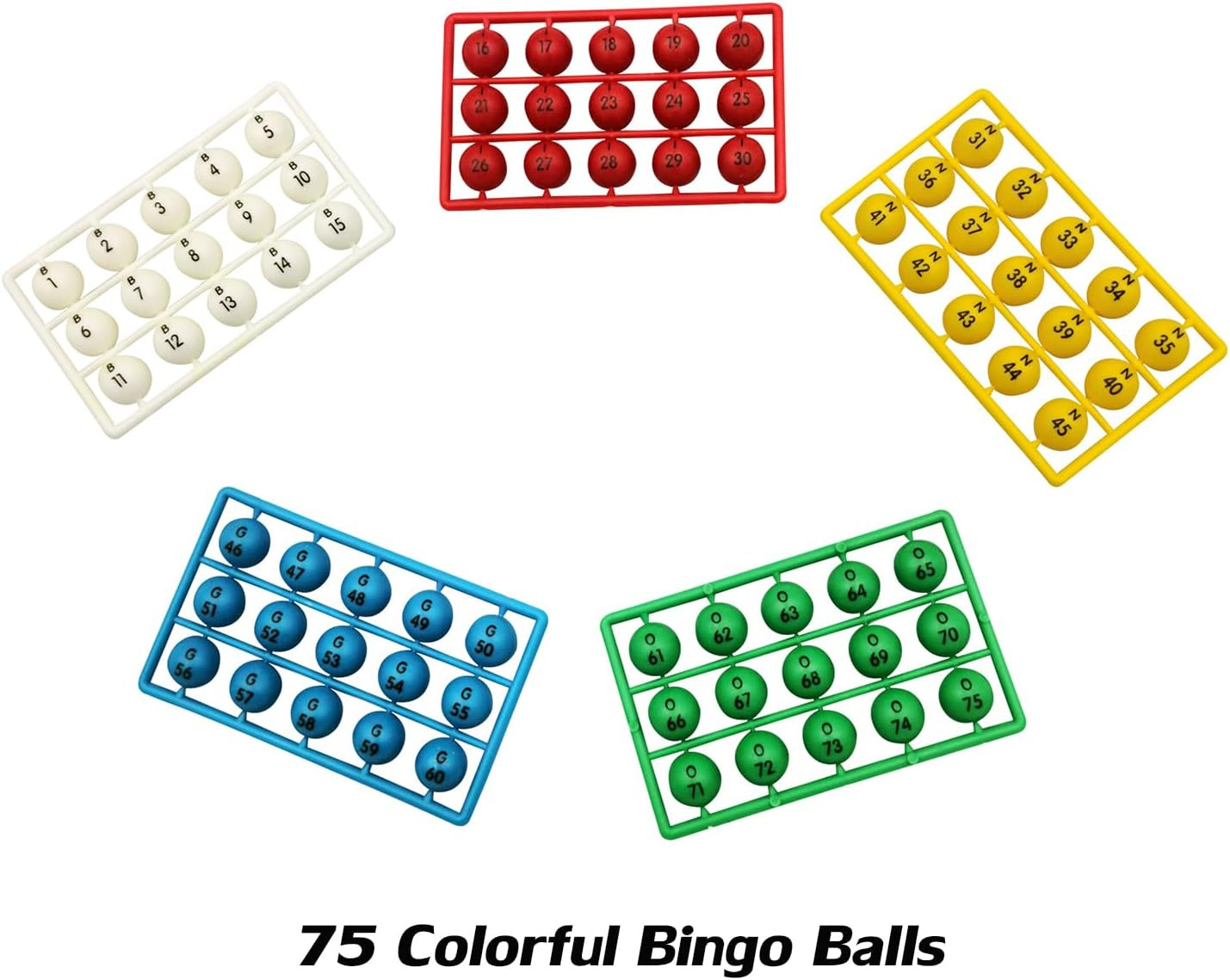 SEETOOOGAMES Deluxe Bingo Game Set – 8 Inch Metal Cage, 50 Paper Cards, 600 Colo