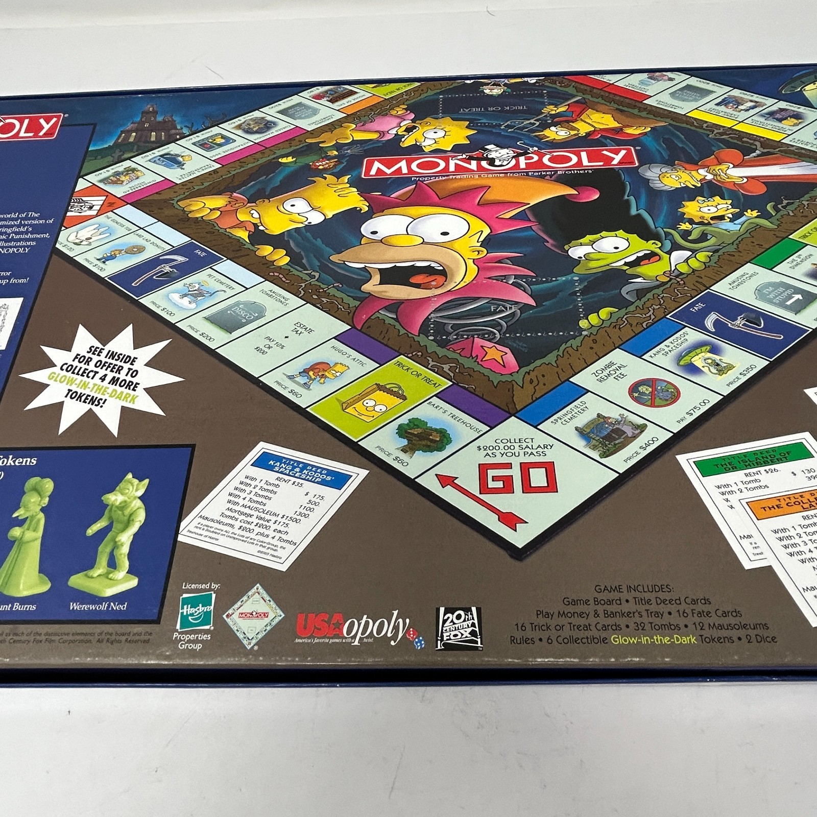 2005 Treehouse Of Horror Monopoly 100% Complete board Game the Simpsons rare