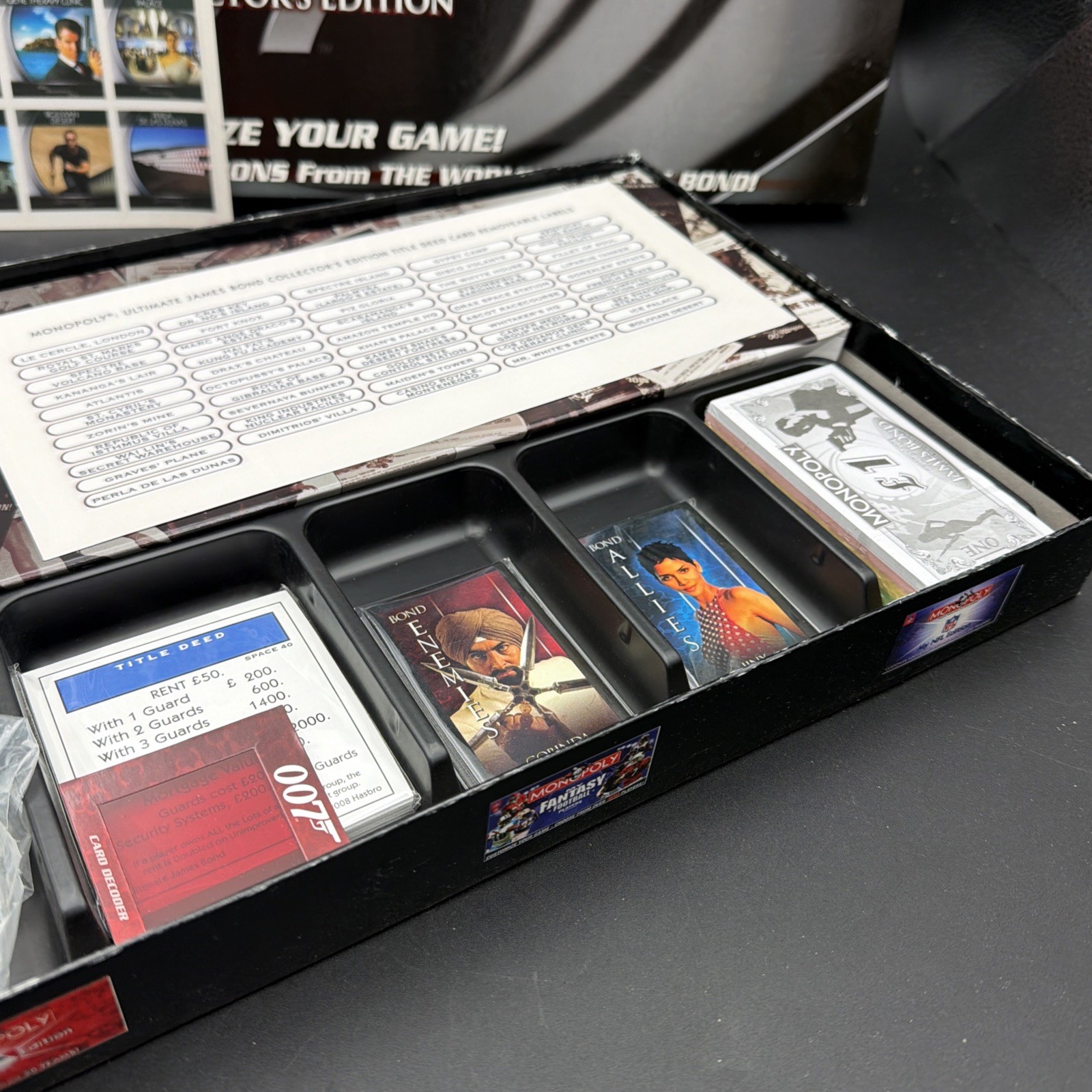 NIOB 2008 Monopoly Ultimate James Bond 007 Collection Hasbro