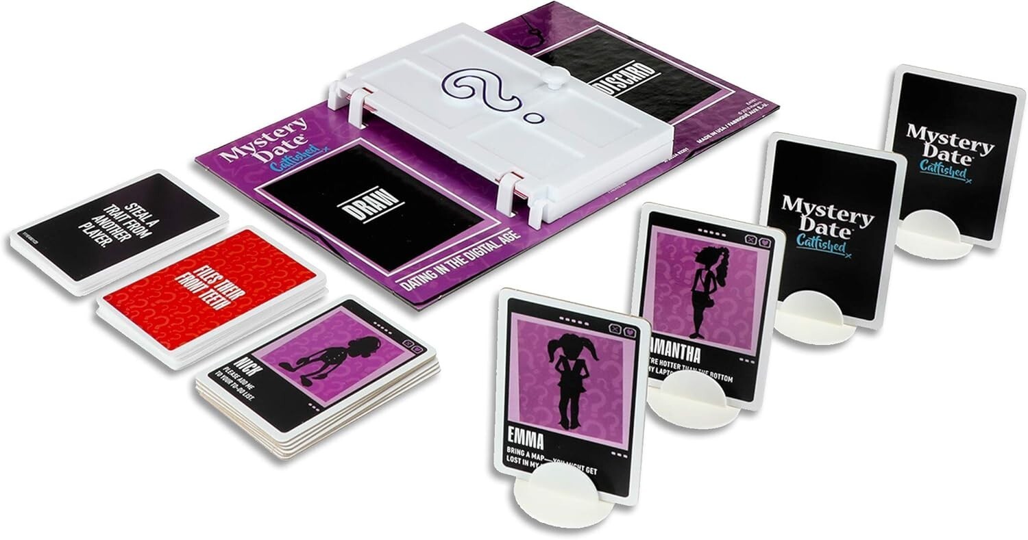 Mystery Date Catfished Board Game Adults Parody of Classic Mystery Dating Game