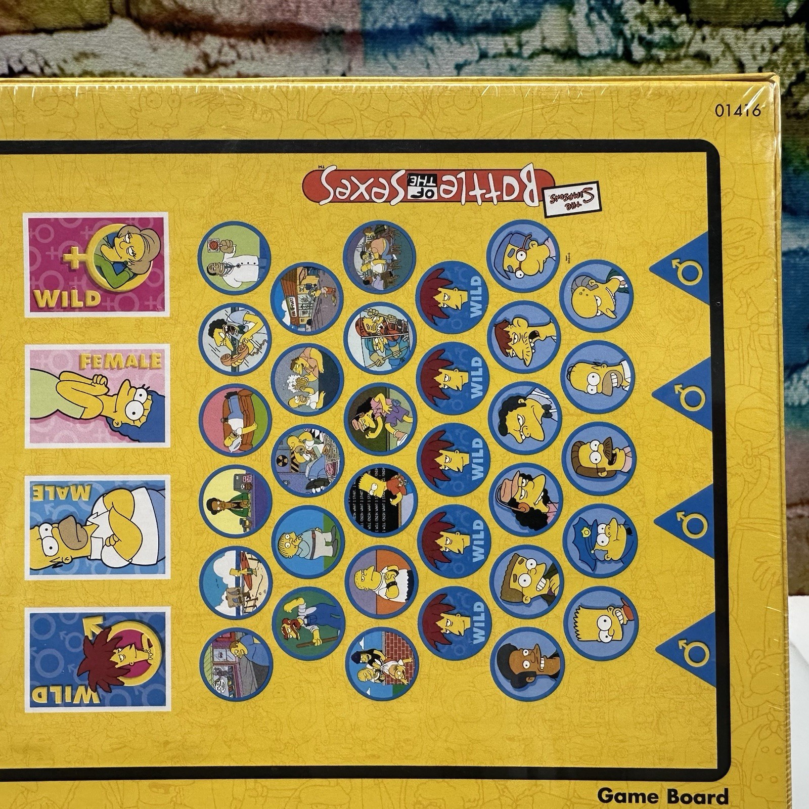 The Simpsons Battle Of The Sexes Board Game Spouses Vintage 2003 Ages 12+ NEW!