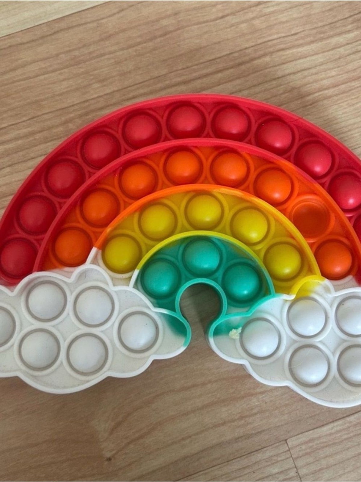 Rainbow Pop Sensory Toy Pop It Kids Baby Toddler – White, Red, Orange, Yellow,