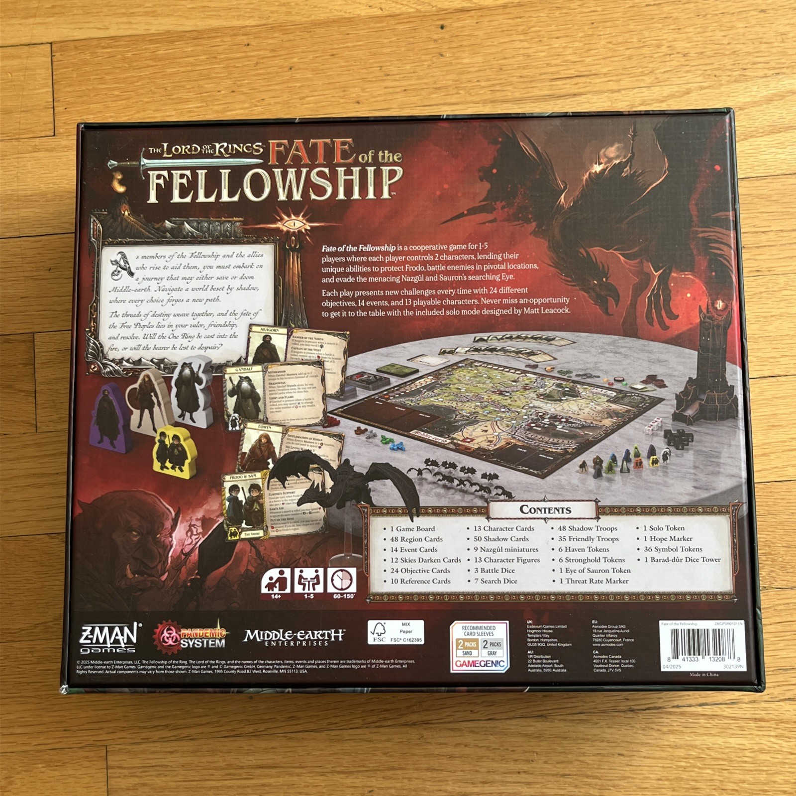 Z-Man Games – The Lord of the Rings: Fate of the Fellowship Board Game Fantasy
