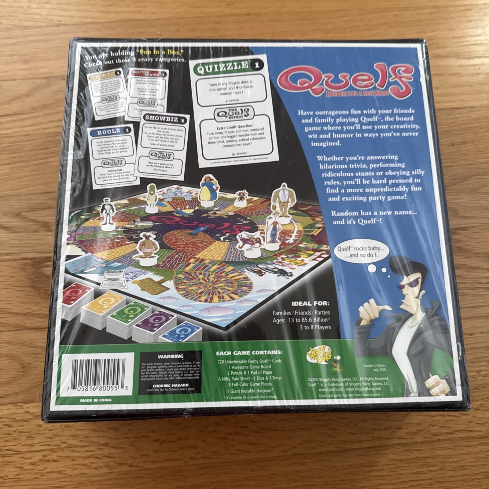 Quelf Random Has A New Name Game from Wiggity Bang 2005 Excellent condition