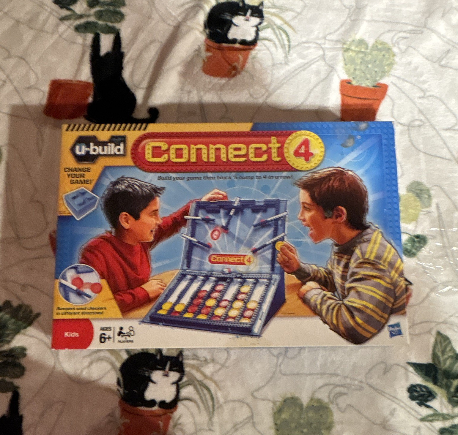 Hasbro Connect 4 u-build Strategy Board Game Complete Game 2 Players Ages 6+