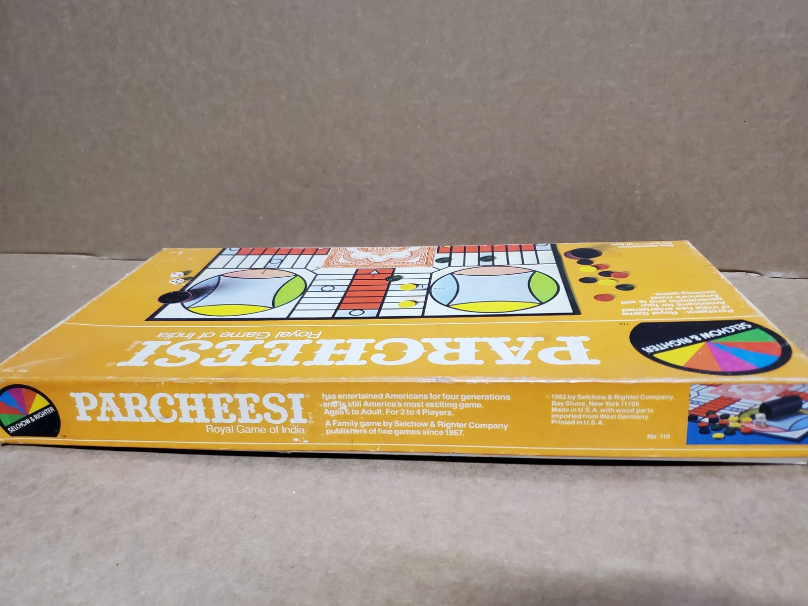 Parcheesi 1982 Vintage Royal Game of India Selchow & Righter Complete