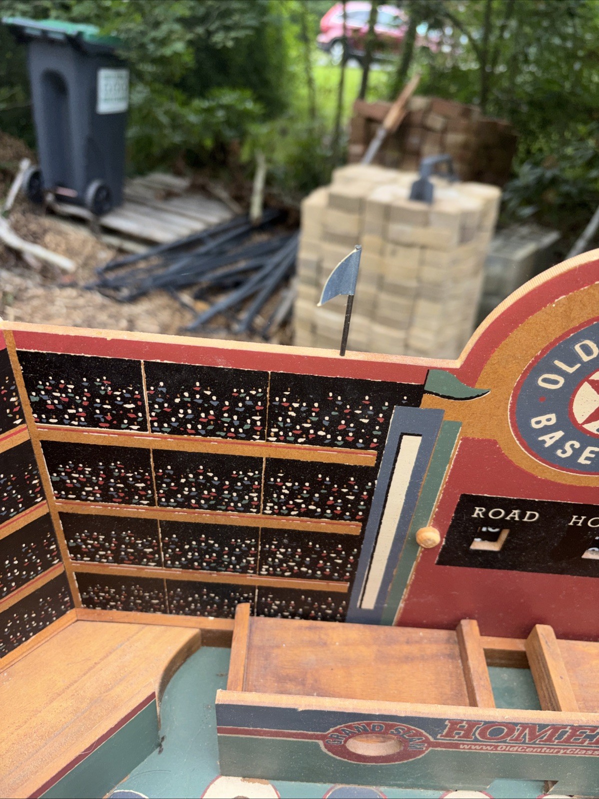 Old Century Wooden Baseball Pinball Style Game LARGE 2003 See Description