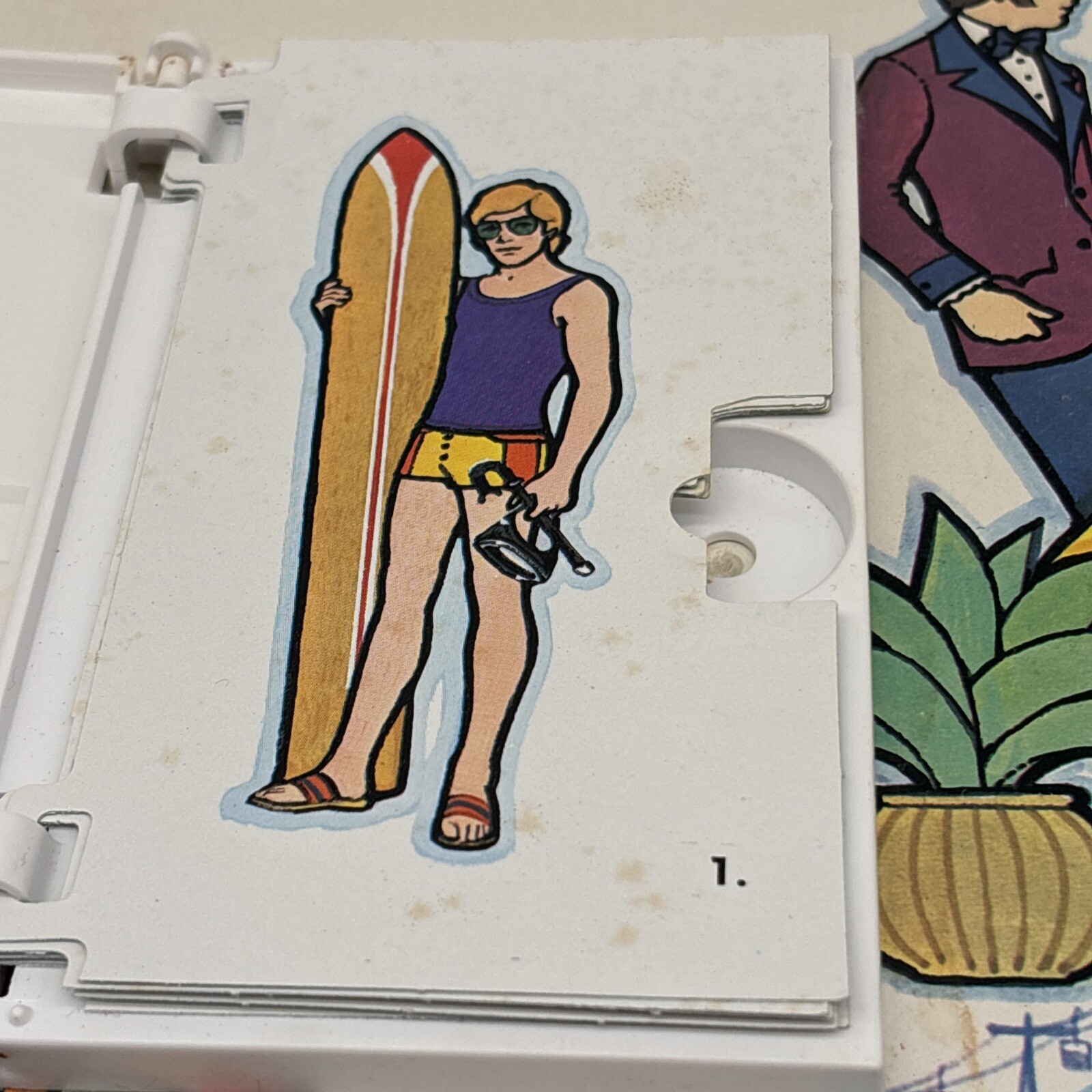 Vintage 1972 Milton Bradley Mystery Date Board Incomplete!