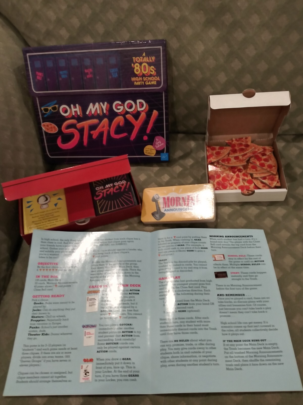 Oh My God Stacy A Totally 80s High School Party Game 3-12 Players Age14+BrandNew