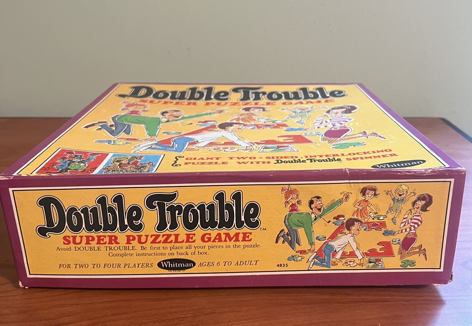 Vintage 1968 Double Trouble Super Puzzle Whitman Game Ages 6 and Up