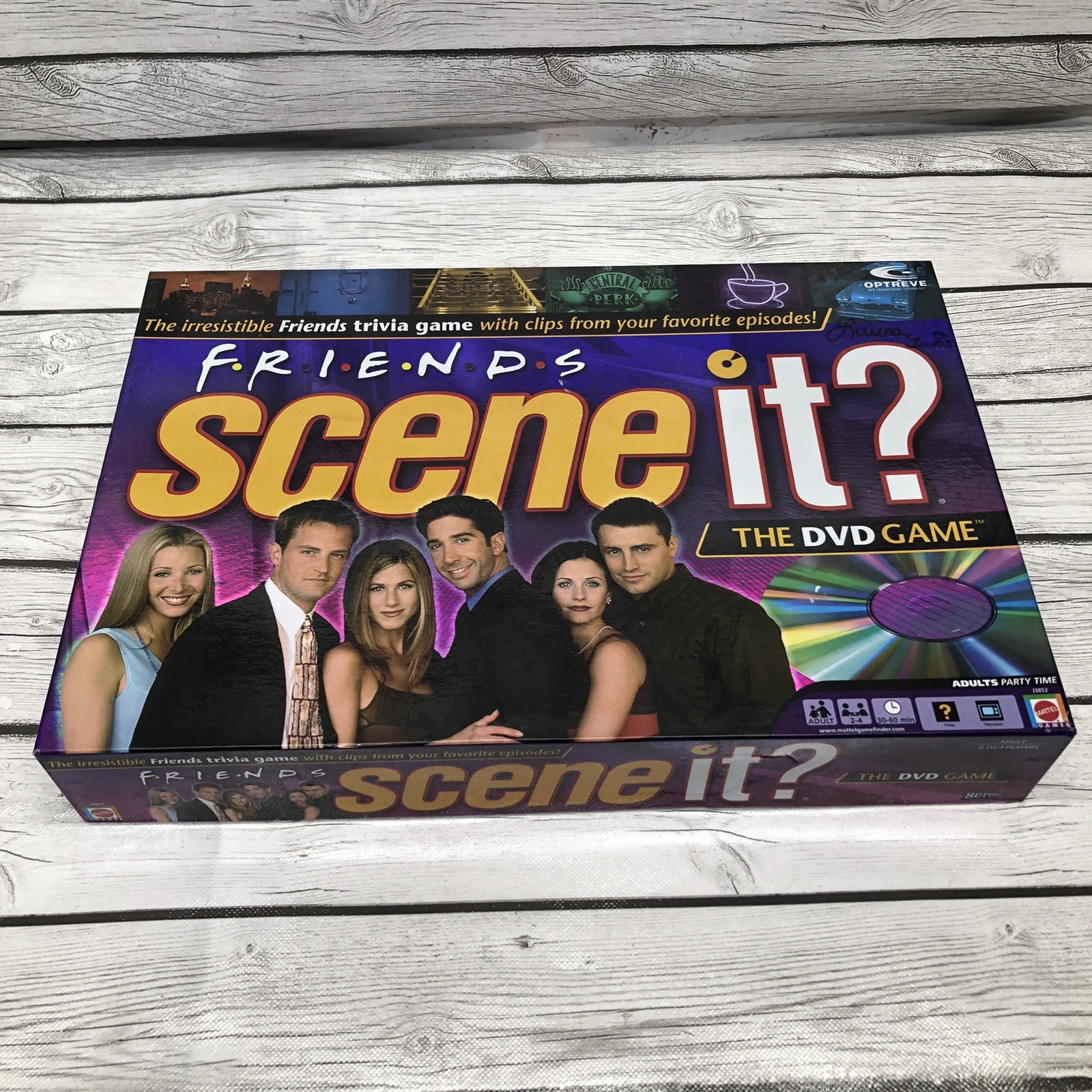 2005 Mattel FRIENDS Scene-It? DVD Trivia Board Game 100% COMPLETE / TESTED Fun!