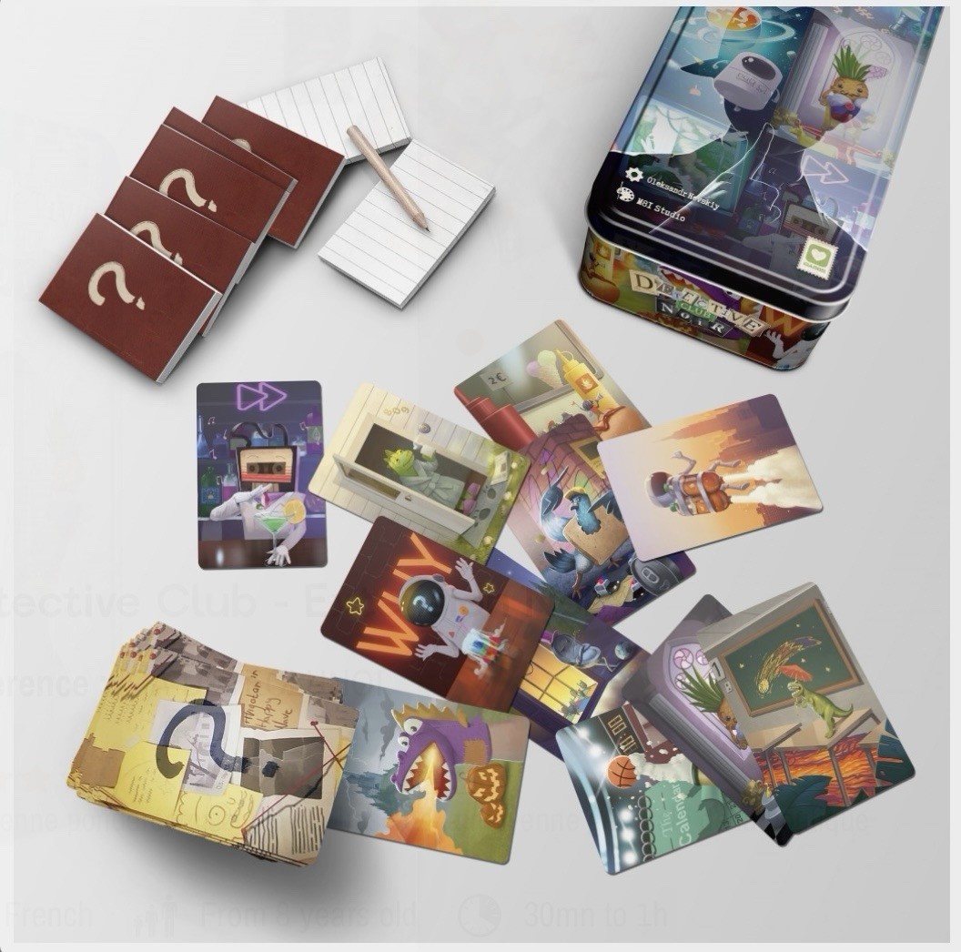 Detective Club: Noir Board Game Igames (French Ed)