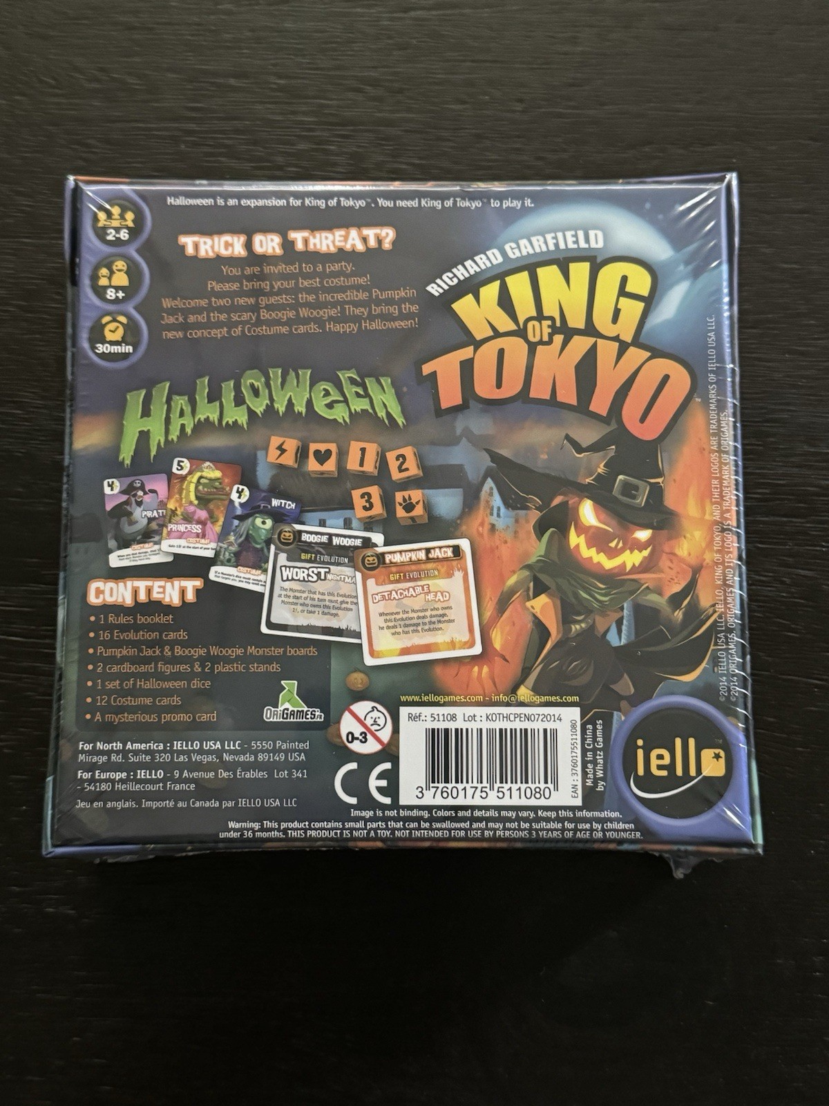 King of Tokyo | Halloween Collector Pack 1 | First Edition Expansion | New