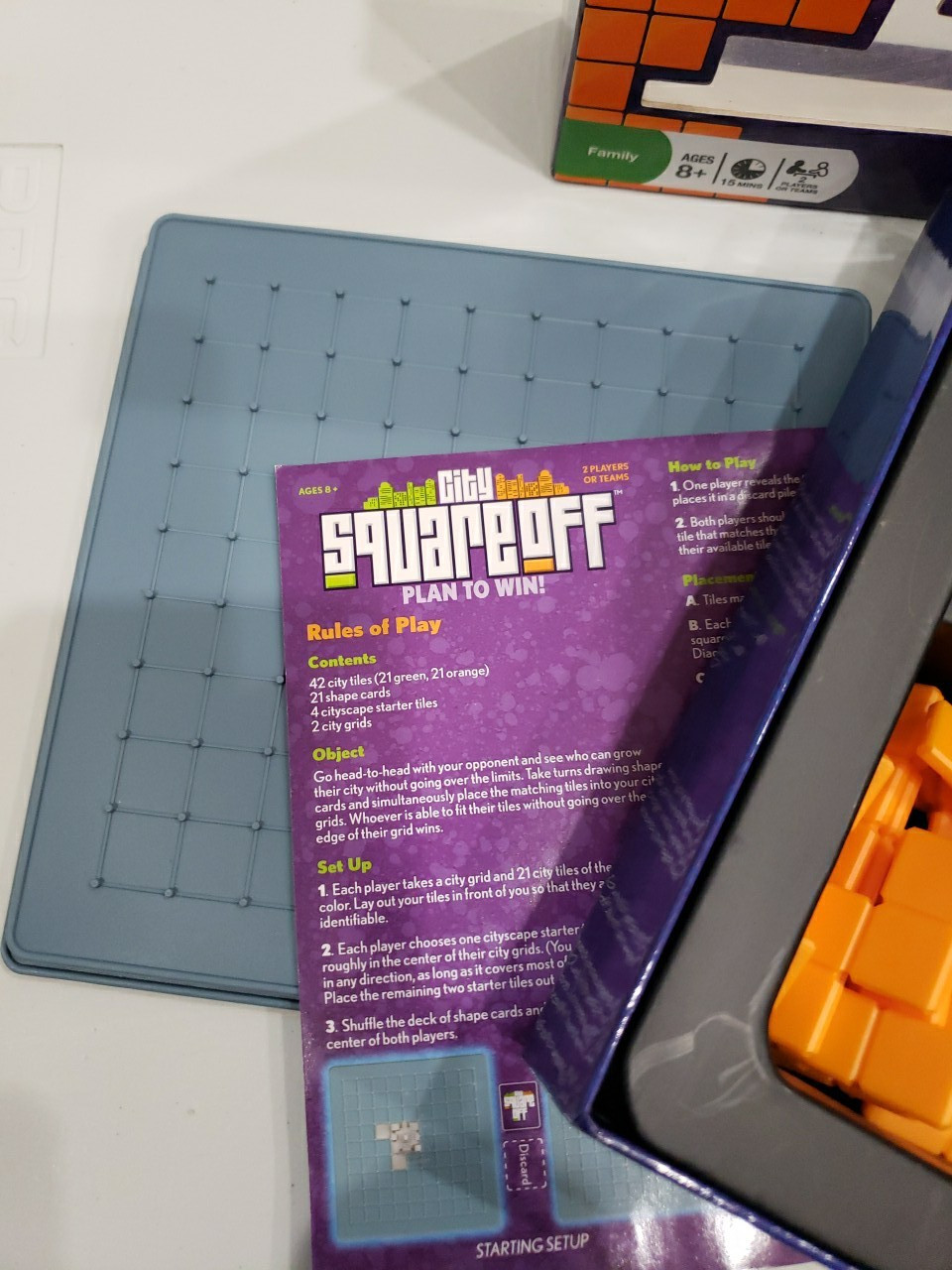 City Square Off Board Game Plan To Win 2011 Gamewright Game Age 8+ Complete EUC