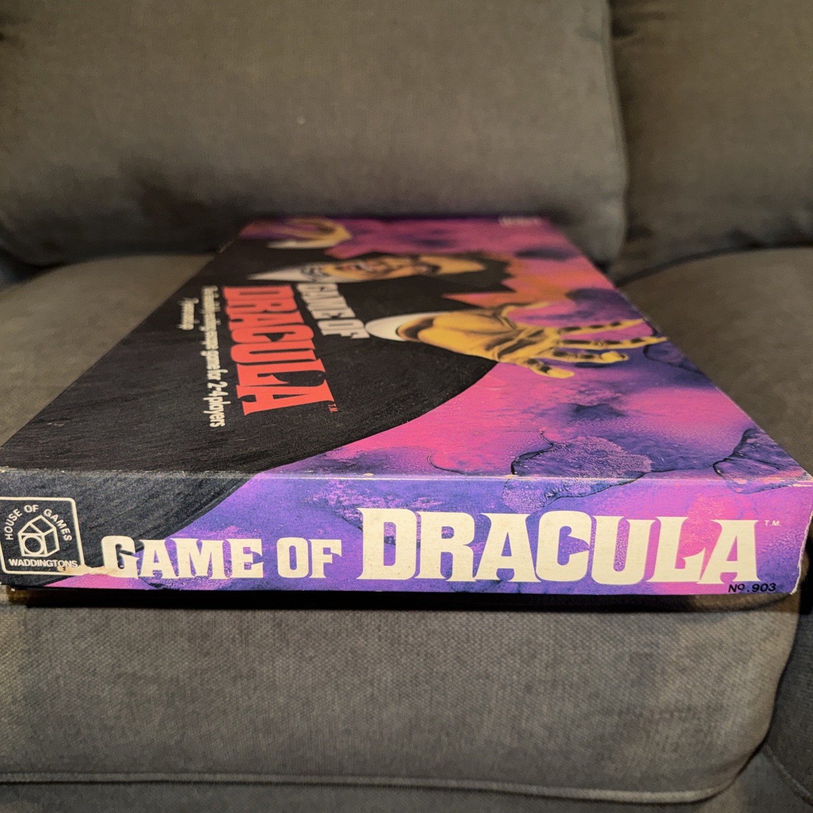 1978 Waddingtons House of Games Dracula Board Game Complete w/Instructions, Mask