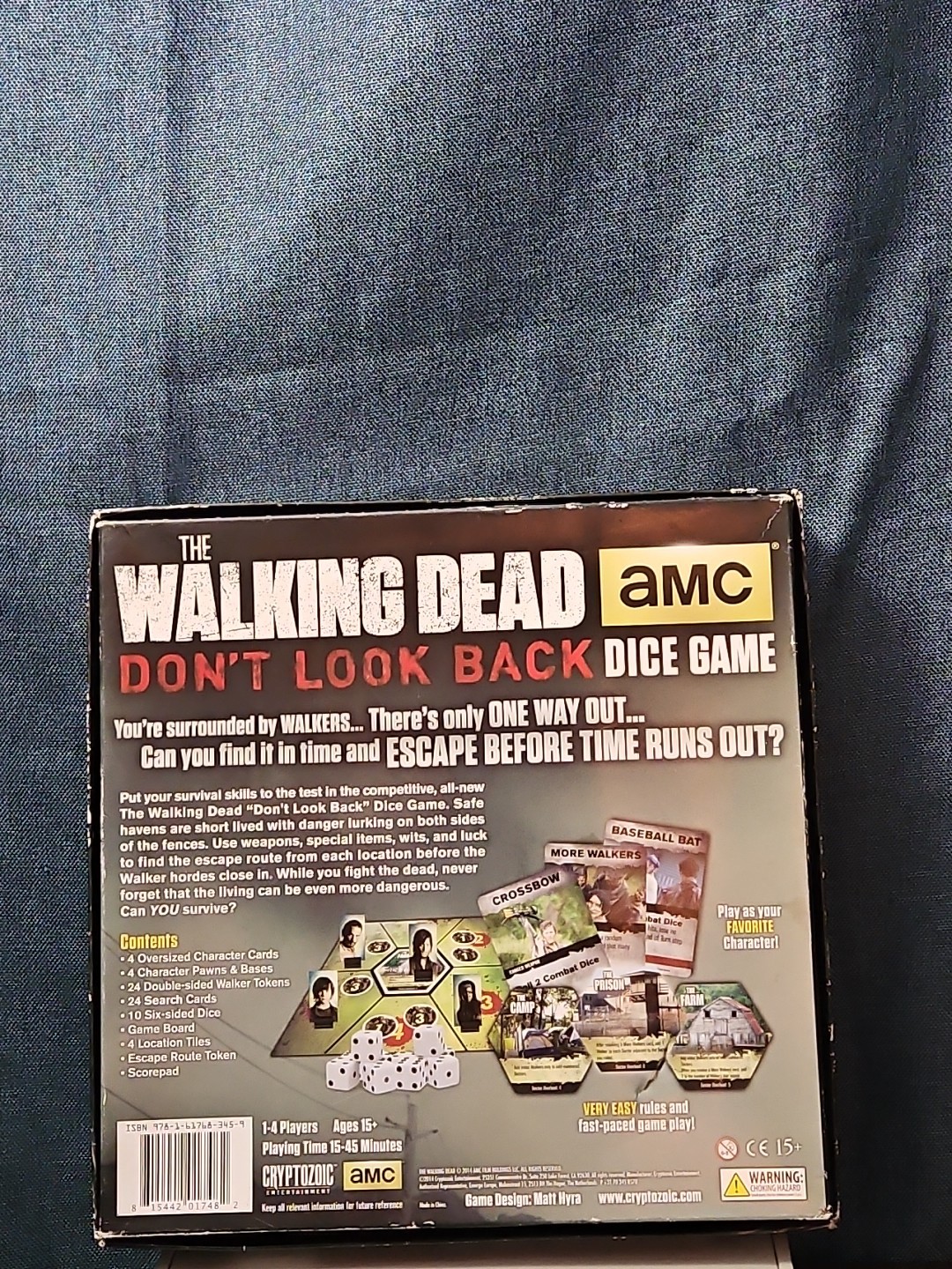 The Walking Dead: Don’t Look Back Dice Game | AMC Cryptozoic | Rick Daryl