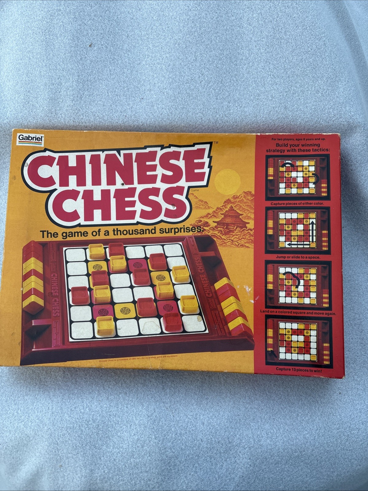Chinese Chess Game Gabriel COMPLETE 1981 The Game Of A Thousand Surprise Vintage