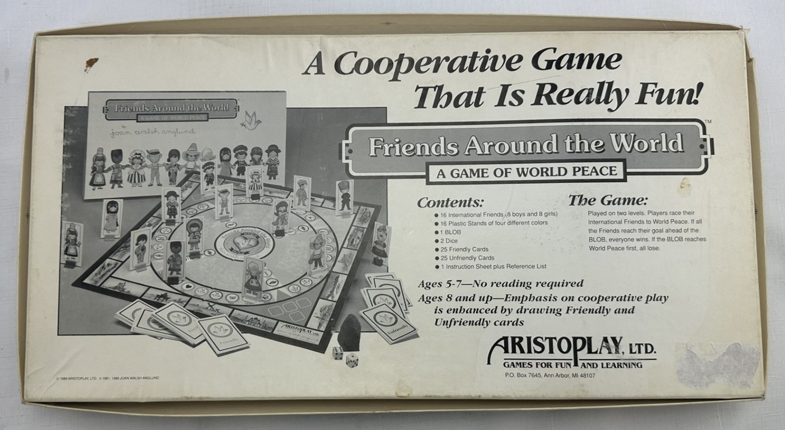 1989 Friends Around the World Game by Aristoplay Complete Very Good Condition
