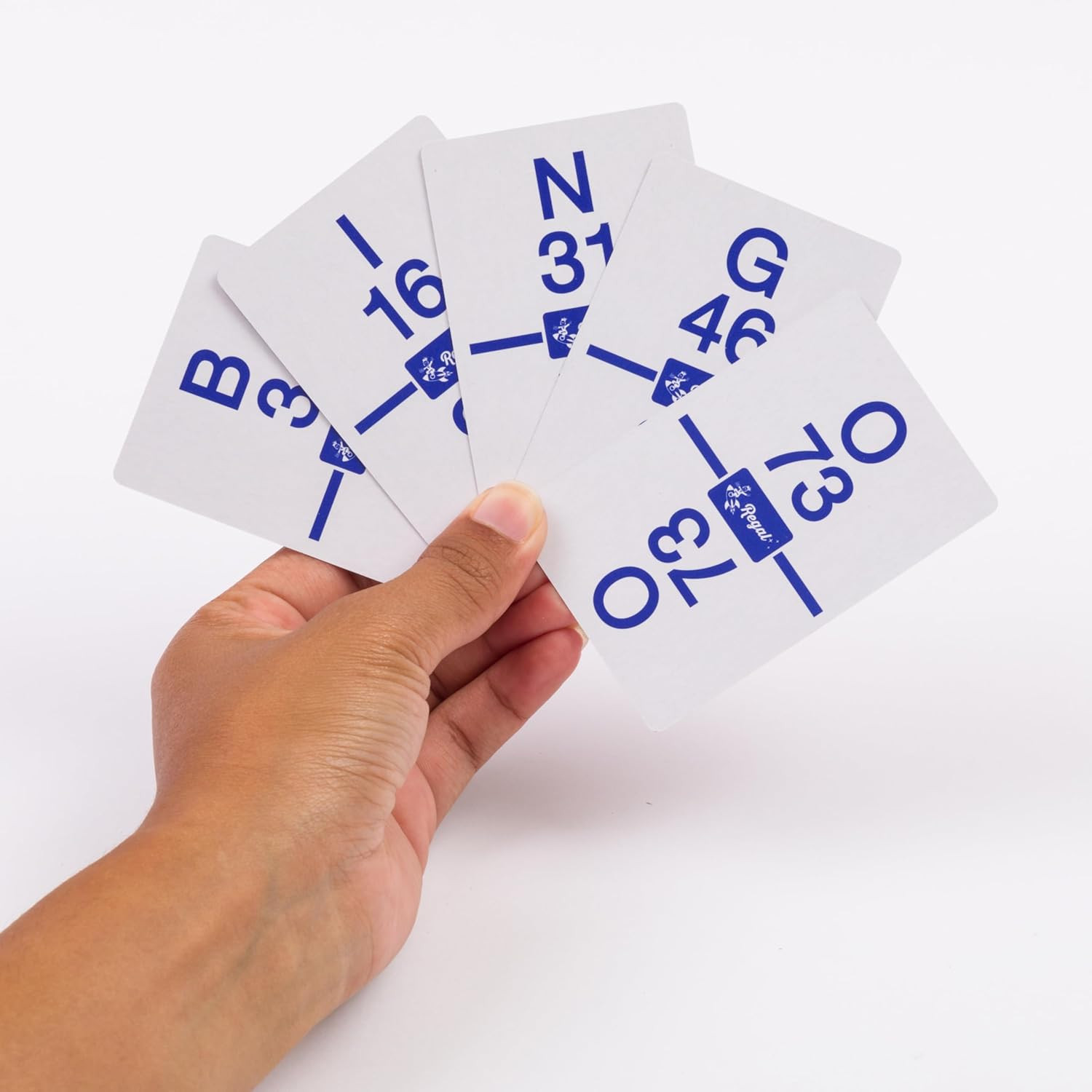 Regal Bingo Calling Cards Deck Reusable – Bingo Games for Family – 75 Standard P