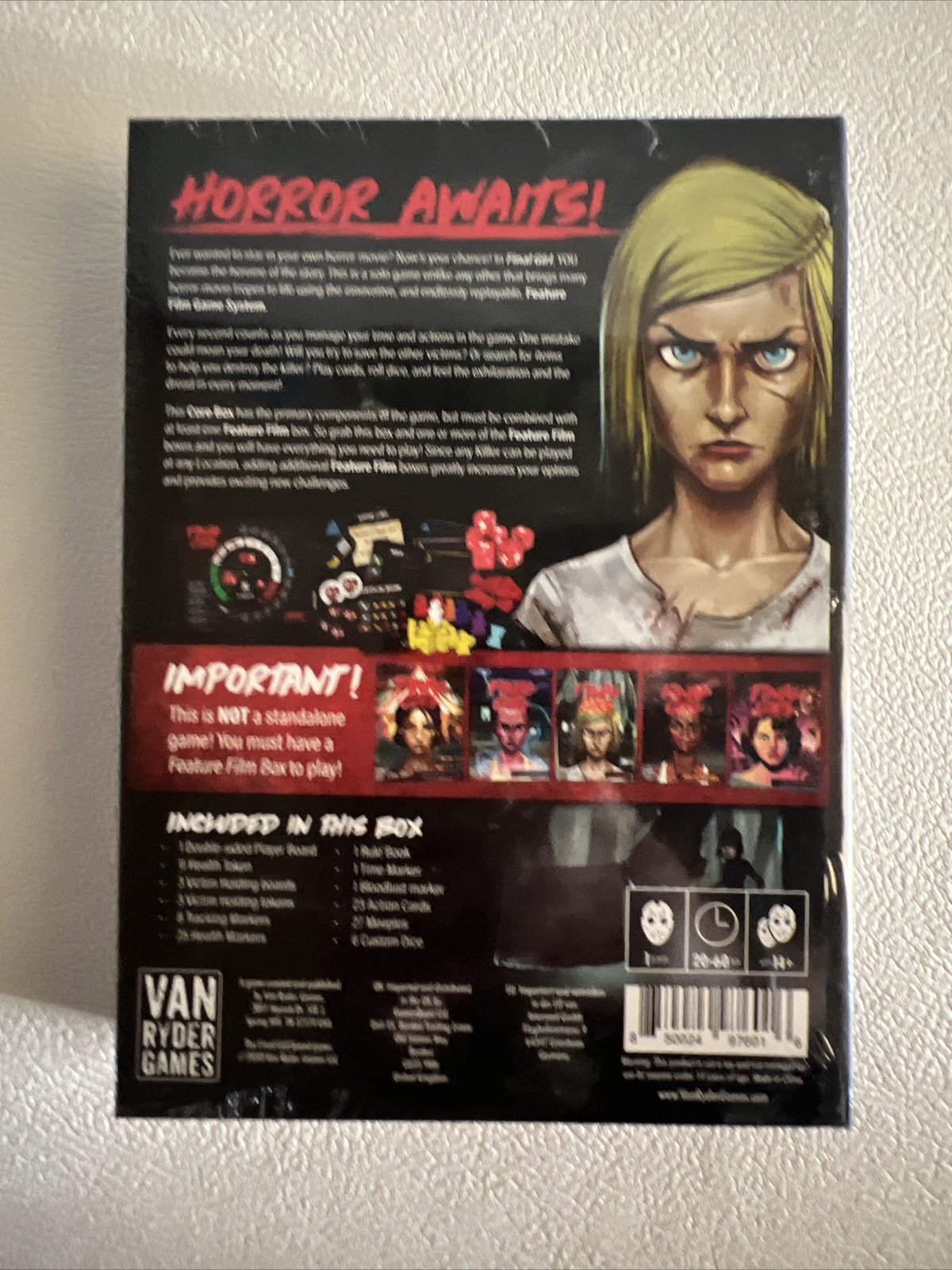Final Girl: Core Box, Lore & Scenario Book, Necronomicon Box Brand New!