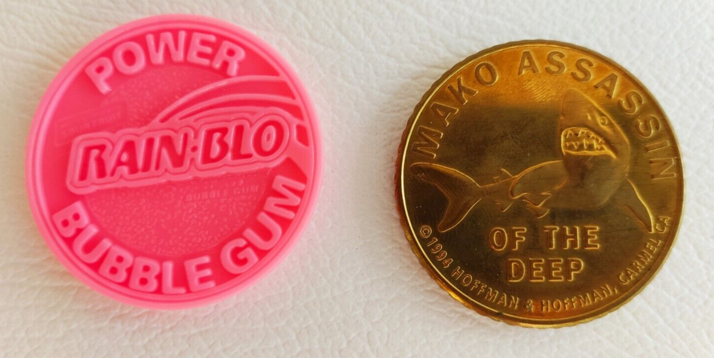 Pink Bubblegum Rain-Blo + 1994 Cool Mikes Mint Hoffman Brass Slammers G1