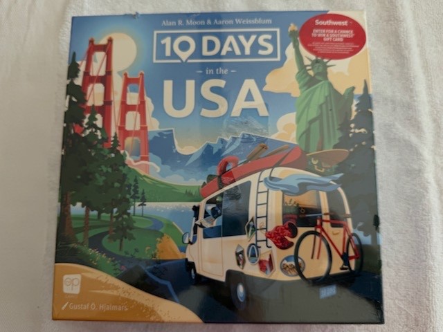10 Days in the USA – Board Game Sealed – Brand New