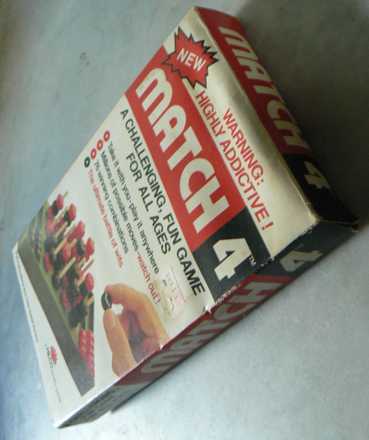 MATCH 4 – Battle of Wits! Vintage Game from 1987 by Hilco -Think game -COMPLETE