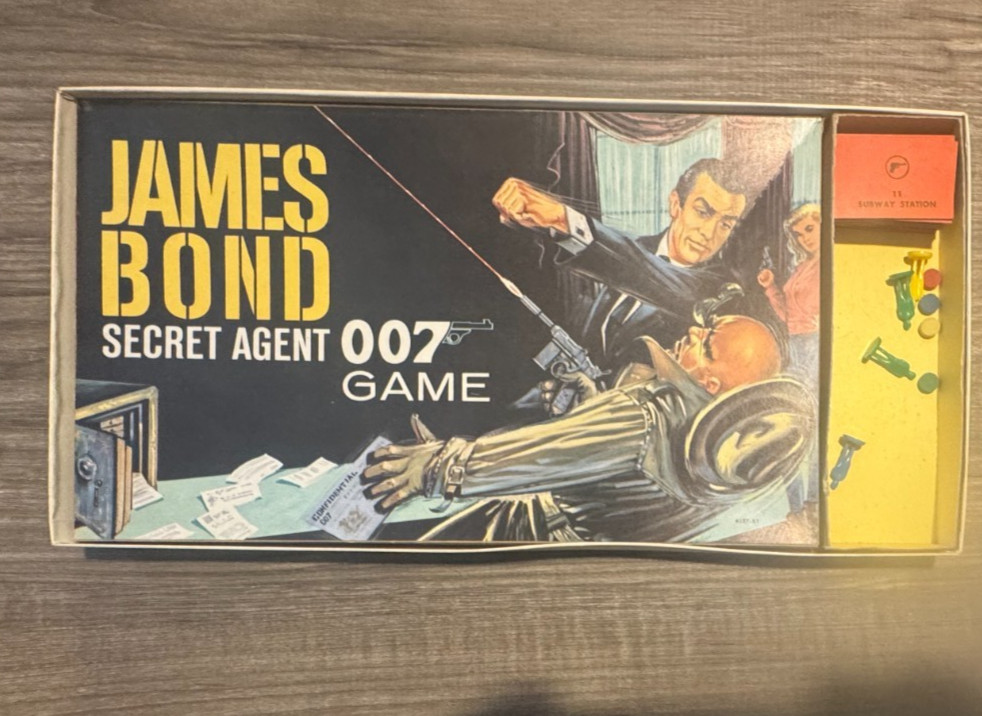 Incomplete James Bond Secret Agent 007 Game 1964 Milton Bradley Not Complete